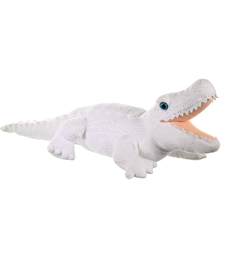 Peluche : Crocodile Blanc – Boutique Univerland – Aquarium