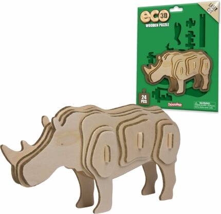 Puzzle 3D Rhinocéros (24 pièces)